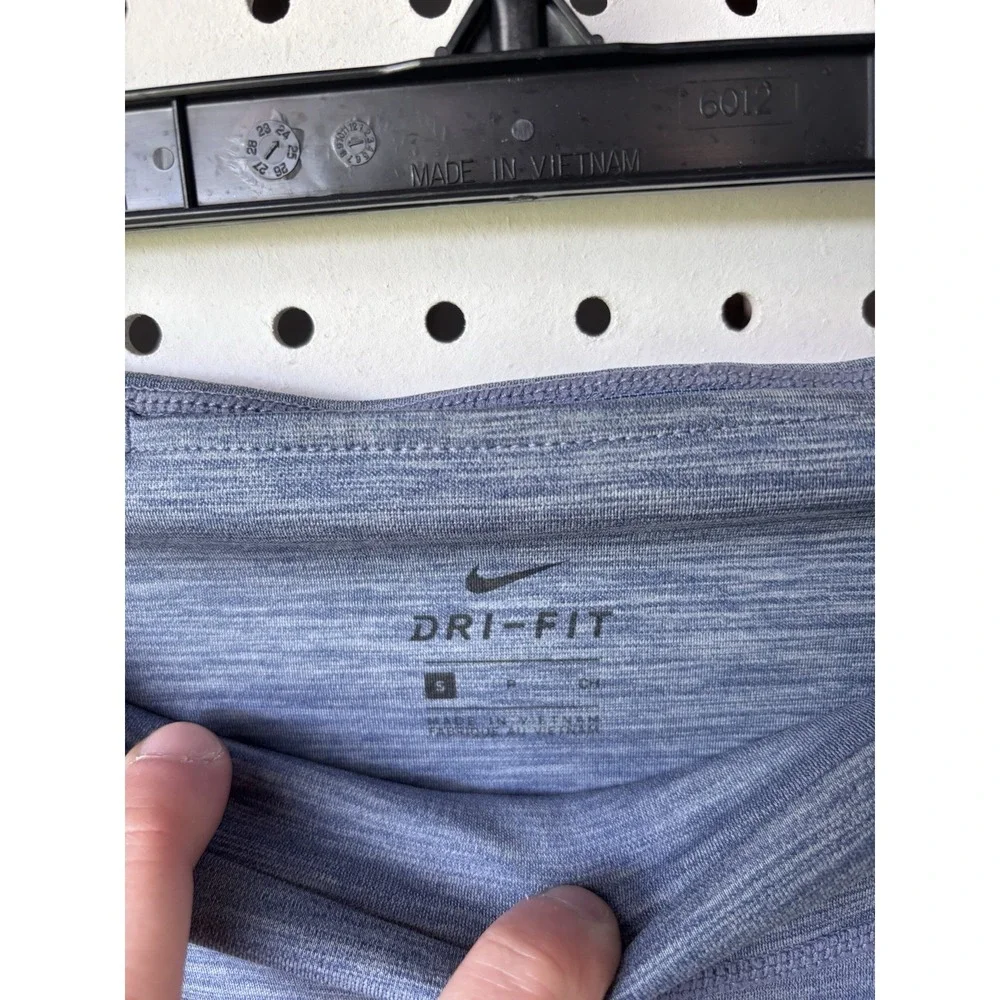 Nike Dri Fit Women's Small Leggings Blue Running‎ Active Mesh Panels